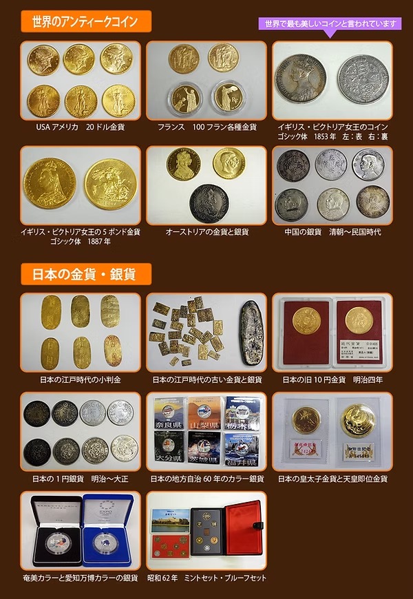 世界のコイン・貨幣・紙幣・古銭・メダル・書籍のご紹介